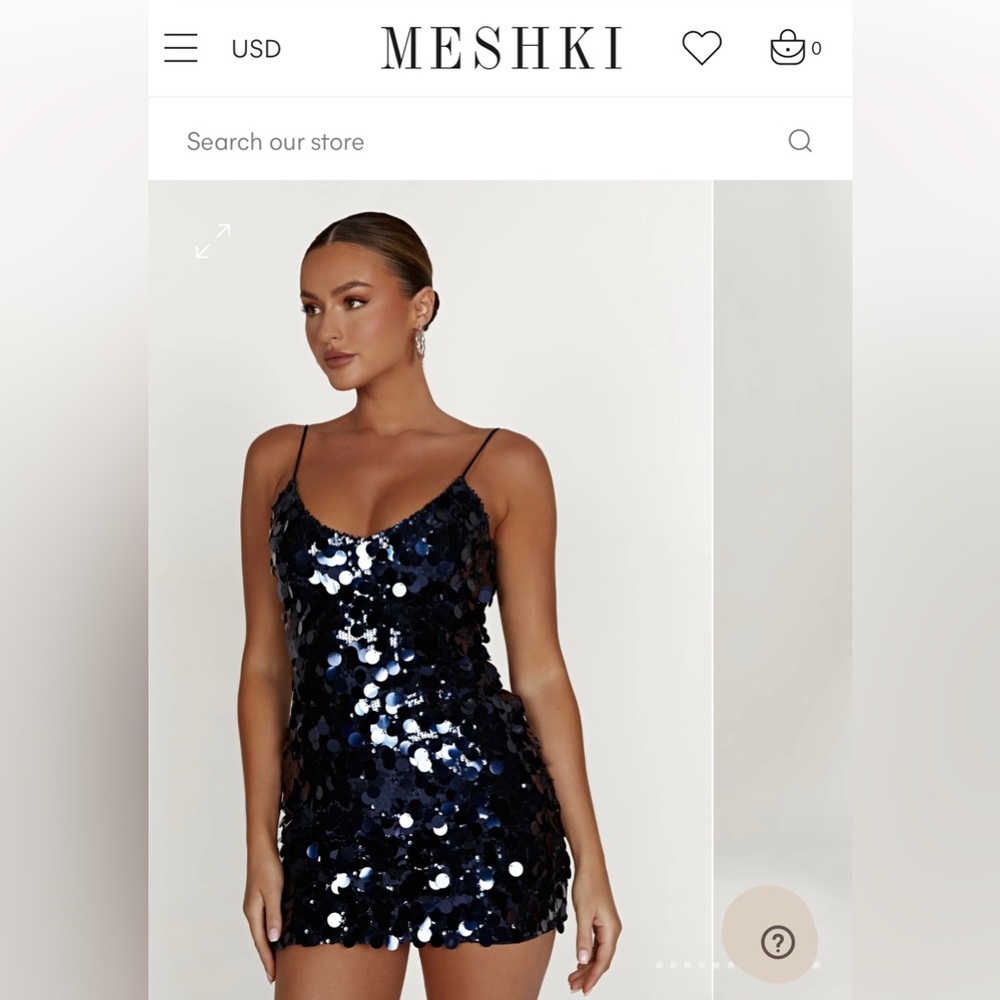 Meshki Romilly Sequin Mini Dress